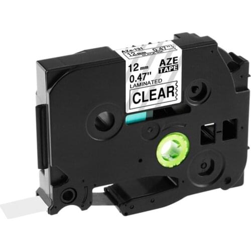 Compatible for Brother touch Printer Label Tape Tze-231 Tz-231 12mm Black on White TZ TZe 231 Laminated Ribbons