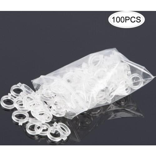 Lixada 100Pcs/lot Fishing Pellet Bands for Bait Elastic Transparent Bait bands for Carp Fishing