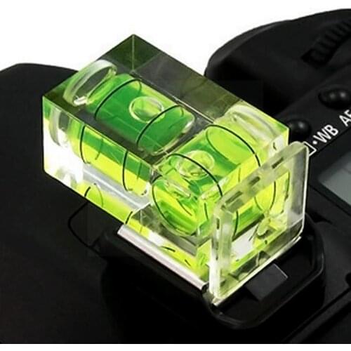 New Two Axis Double Bubble Spirit Level Hot Shoe Cover Camera SLR For Digital Film For DSLR Accessories And Photography Cam B1K2