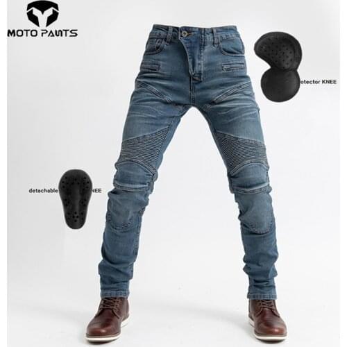 Popular PK 718 Motorcycle Pants Men Moto Jeans Protective Gear Riding Touring Motorbike Trousers Motocross Pants Moto Pants