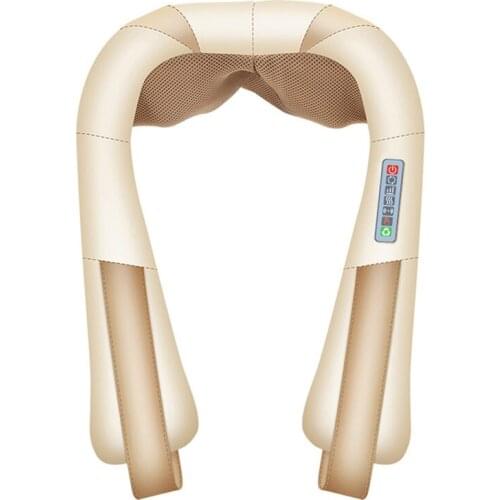 U-Shaped Portable Electric Back Neck Shawl Roller Thermal Massage Shoulder Multifunctional Home Massager