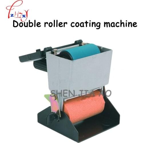 1pc double roller coating machine EM25D manual woodworking machinery small equipment