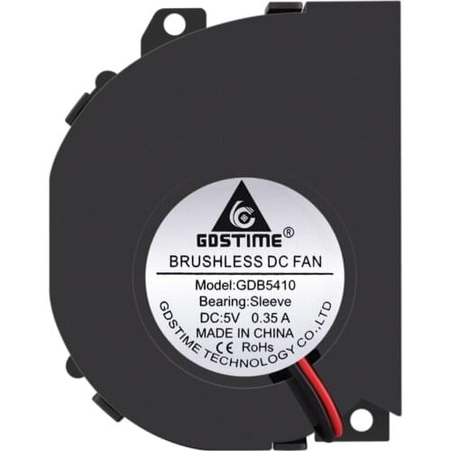 100 Pcs Gdstime 5V 50x40x10mm DC Brushless Cooling Fan 50mm x 40mm x 10mm 5010s Exhaust Cooler Blower Fan 5cm Factory Wholesale