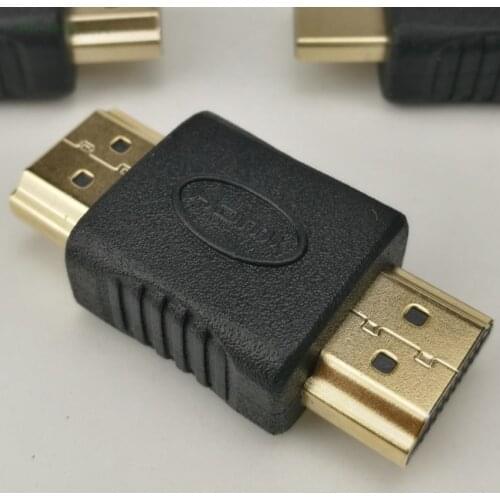 300pcs/lot HDMI to HDMI Male to Male Gold-plated Coupler Connectors EXtender Adapter Converter For HDTV Laptop Projector