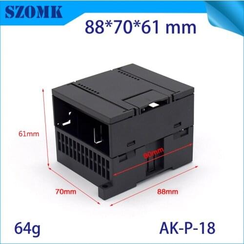 4pcs) szomk din rail electronics case diy electronic plastic housing project case electronics enclosure box 80*70*61mm