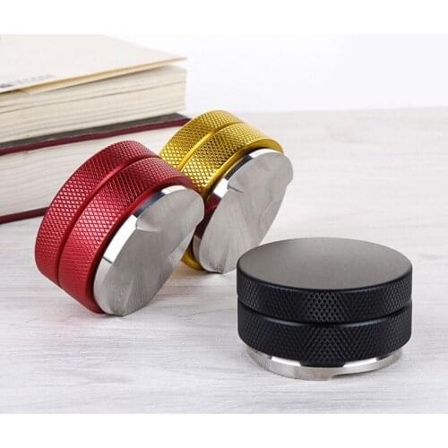 51mm 53mm 58mm 58.35mm Espresso Coffee Tamper Adjustable Coffee Tamper for Barista Flat Stainless Steel Base Coffee Bean Press