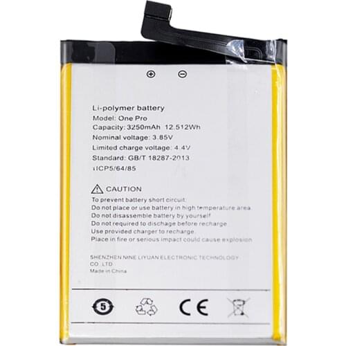 2pcs/lot 3250mAh Battery For Umi Umidigi One Pro Battery Cell Phone Replacement Batteries