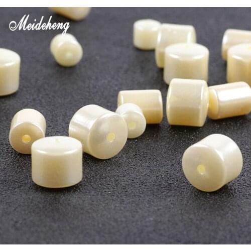 Acrylic Imitation Pearl Cylinder Beads For Jewelry Making Needlework Handmade Bracelet Necklace Gifts Design Accessory Meideheng