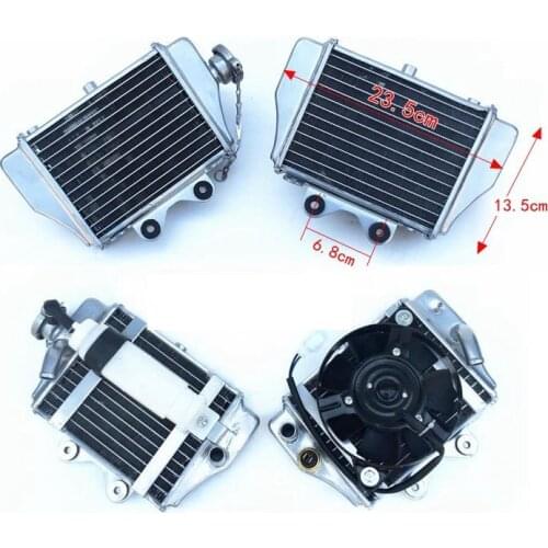 ATV Radiator Water cooling engine & fan for Xmotos Apollo Motorcycle Zongshen Loncin Lifan kayo cqr 150cc 200cc 250cc engine