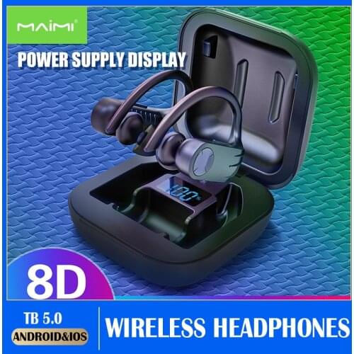 B1 Wireless Headphones Bluetooth 5.0 Earphones Sport LED digital display Headset Charging box Headphones For smartphones