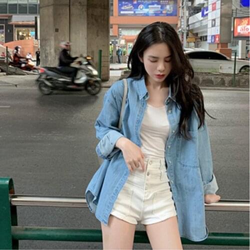 Blouses Women Spring Autumn Summer Francais Tops Retro Loose Shirts Long Sleeves Blouses Shirts Plus Size Korean Japanese Women