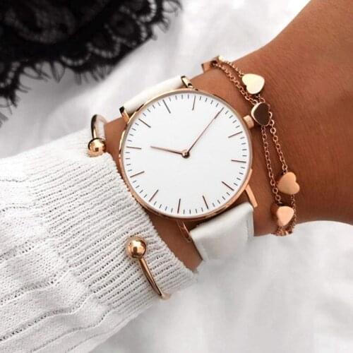 New Women Watches Luxury 2020 Bracelet Ladies Watch Dress Wristwatch Fashion Alloy Dial Clock Womens Gift Reloj Zegarek Damski