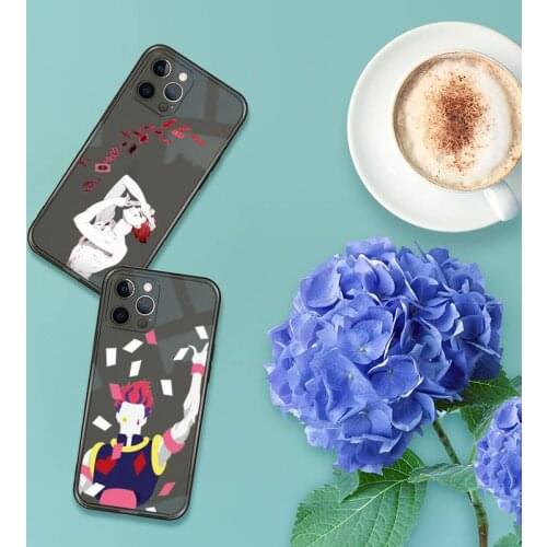Hisoka Anime Hunter X hunter Phone Case For iPhone 12 11 8 7 se 2020 pro X XS XR MAX Plus Black Transparent Cover