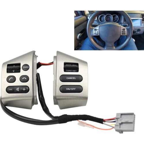 For Nissan Sylphy 2005-2017 Tiida 2005-2008 Livina 2007-2010 Cruise Control Steering Wheel Buttons Switch