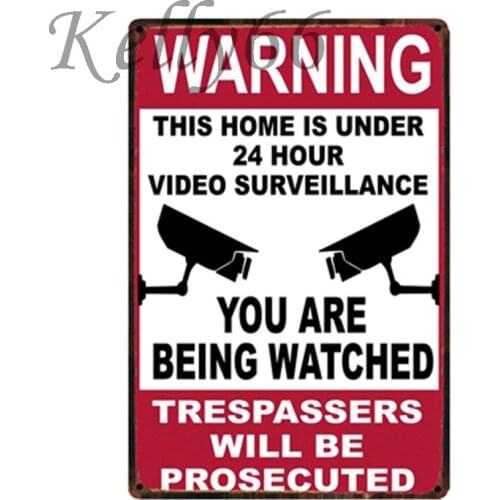 [ Kelly66 ] Family Rule Warning and House rule Metal Sign Tin Poster Home Decor Bar Wall Art Painting 20*30 CM Size y-1934