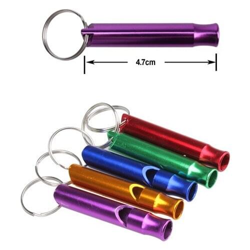 1PCS Outdoor Metal Whistle Pendant With Keychain Camping Hiking Survival Whistle Multifunction Aluminum Emergency Whistle