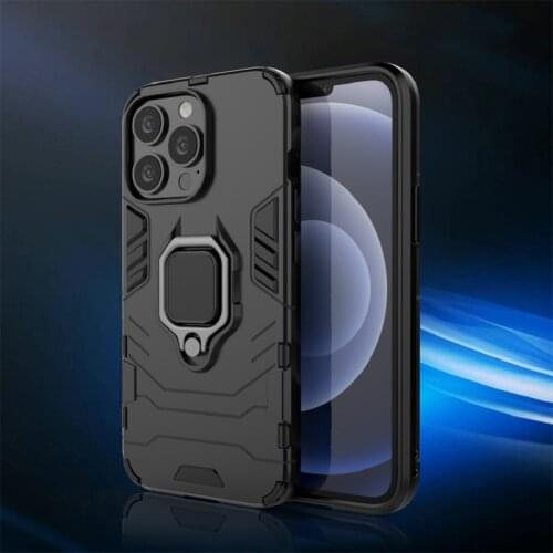 Metal Magnetic Ring Car Holder Back Cover For iPhone 13 Pro Max Mini 5G Case Shockproof Phone Cases Luxury Cover Coque Funda