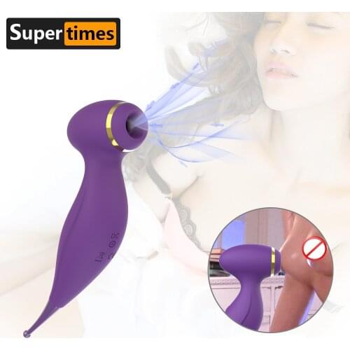 Powerful Sucking Vibrator Sex Toy for Women G-spot Clitoris Stimulation Sucker Nipple Blowjob Female Masturbator 2 in 1 10 Speed