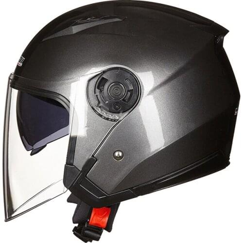 Motorcycle Helmet Half Face Open Face Dual Lens Visors Electric Safety Double Lens Casque for Men/Women Casco Moto