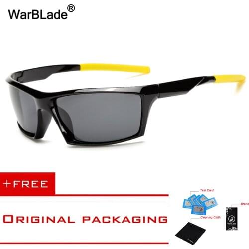 Mens Yellow Polarized Night Driving Sunglasses Women Lense Night Vision Driving Glasses Goggles Reduce Glare KP1005 WarBLade