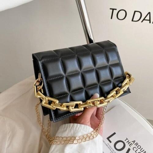 New Popular Chain Crossbody Bags For Women Fashion Plaid Shoulder Bag Designer Handbags For Women Messenger Bags