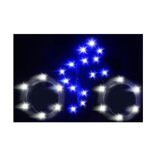 New Arrive High Quality Outdoor Fun Sports LED Cycle Racing Kite With Lights Good Flying Factory Outlet