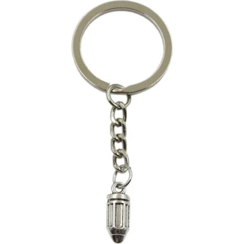 New Hot Men Key Ring Metal Key Chain Keychain Gift Jewelry Silver Color Pen Pencil Pendant Great Promotion