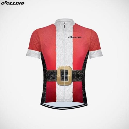 New Classical GIFT Chirstmas Team Maillot Cycling Jersey Customized Orolling Tops