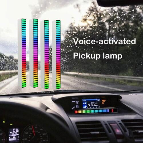 New RGB Voice-Activated Pickup Rhythm Ambient Light Creative Colorful Sound Control Ambient Light With 32 Bit Music Level 2021