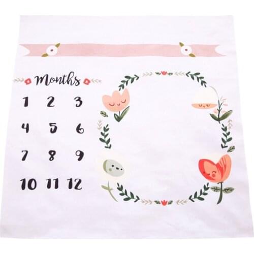 100x100cm Baby Newborn Blanket Kids Infant Baby Cotton Cartoon Photo Photography Prop Wraps Letter11