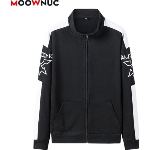 Hoodies For Men Casual Tracksuit Fashion Sportswear Cardigan Printed Classic style 2020 New Spring Autumn Hip Hop Hombre MOOWNUC