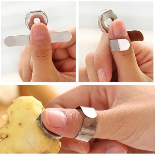 Practical Multi-Function Peeling Garlic Fruit Stainless Steel Chestnut Peeler Ginger Planer Kitchen Tools Garlic Peelers Tool