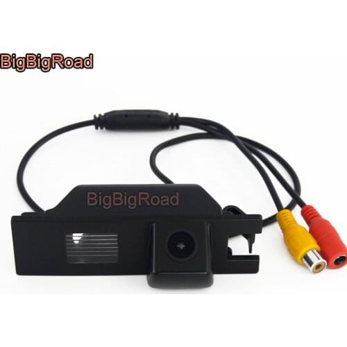 BigBigRoad Car Rear View Backup Parking CCD Camera For Opel Vectra Astra Zafira For Alfa Romeo MiTo AR Furiosa 2007 - 2016