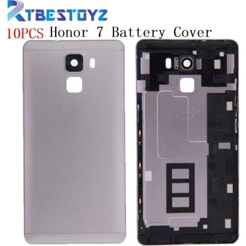 RTBESTOYZ 5PCS For Huawei Honor 7 Battery Back Cover Case 5.2 Inch For Honor 7 Phone Housing Back Battery Door Case Accessories