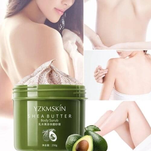 Shea Butter Body Scrub Hydrating Exfoliating Scrub Lotion Deep Cleansing Cutin Refine Pores Scrub Remove Dead Skin 250g