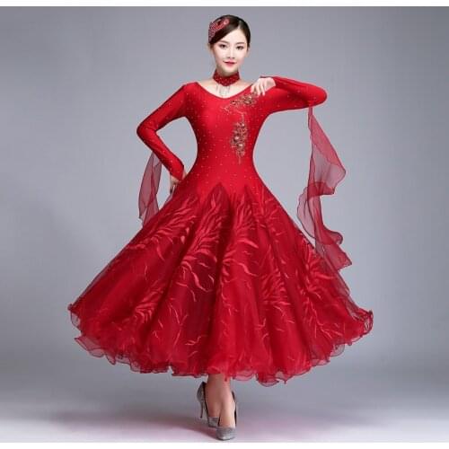 Plus size dance dress for women ballroom dress wing dress ballroom dancing clothes dance costumes dresses fringe tango cosutmes