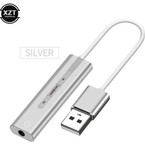 2 IN 1 USB external sound card USB C / USB 3.5 mm jack 3D audio microphone headset adapter for Macbook PC laptop sound card