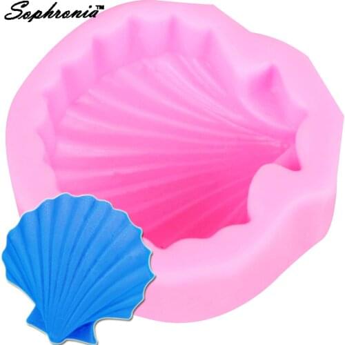 10PCS/SET M243 Shell Silicone Mold Resin Clay Candle Mold Fondant Cake Decorating Tools Kitchen Baking Gumpaste Chocolate Moulds