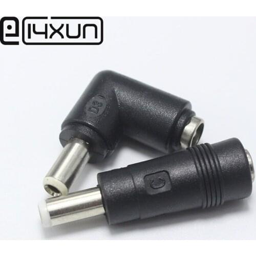 10Pcs/lot DC Connector 5.5*2.5mm Male to 5.5 x 2.1 mm Female DC Plug Power Charger Adapter Straight and Right Angle Connector