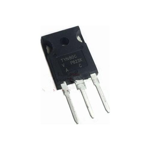 10pcs/lot TYN80C=130H TYN80 80A1800V High power single direction thyristo