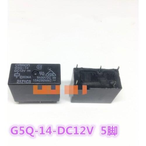 10 teile/los new G5Q-14-SR DC5V DC12V G5Q-14 5V 12V 5-pin 10A 5A
