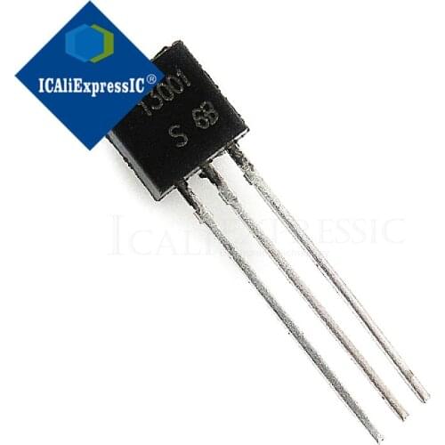 100PCS MJE13001 13001 TO-92 TO92 E13001 triode transistor New original In Stock