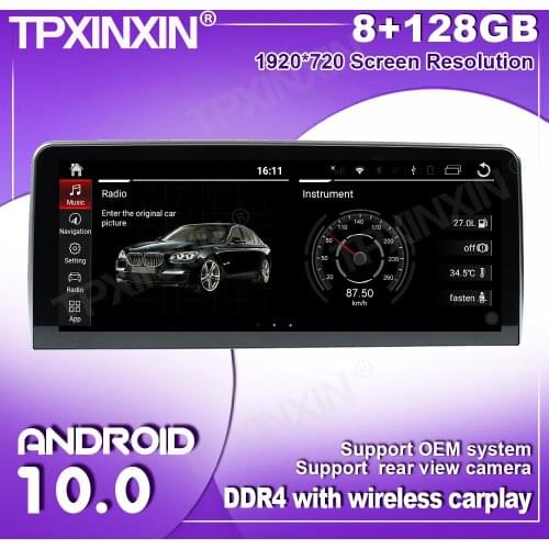 12.3inch Android 10 8+128G For BMW 5 Series E60 2004-2010 Car GPS Navigation Headunit Auto Stereo Radio Tape Recorder Multimedia