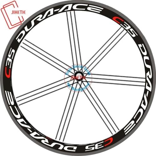 C35 12pics/set Rim Decals Road Bike 700c Wheel Stickers Rim Brand Stickers Bike Decals Wheel Reflective Stickers