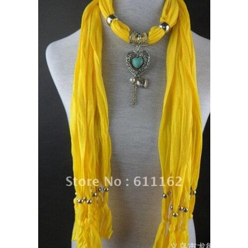 2018 Scarf Metal Pendant jewelry Bead For Women Soft Charm neckerchief 24pcs