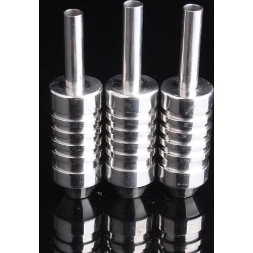 304 Stainless Steel 22mm Tattoo Grips Professional Silver Color Tattoo Machine Supplies