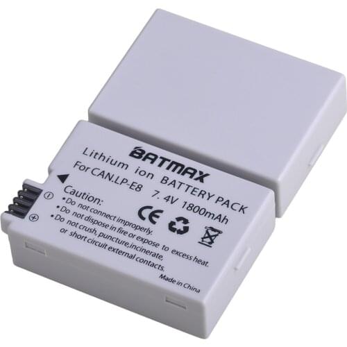 Batmax LP-E8 LPE8 LP E8 Battery for Canon 550D 600D 650D 700D X4 X5 X6i X7i T2i T3i T4i T5i DSLR Camera