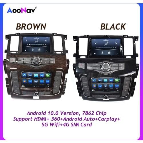 For Infiniti QX80 Armada Car Radio Tesla Vertical Screen For Nissan Patrol Y62 2010-2020 Auto Stereo Receiver Multimedia Player