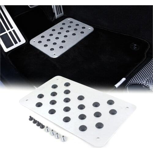 Car Non-slip Plate Carpet pedal Floor Mat Aluminum alloy Environmental Rubber Car Accessories Styling