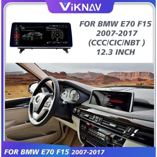 Car Multimedia Player for BMW X5 E70 F15 2007-2017 Android Auto Radio GPS Tape Recorder Video Player HD Touch Screen 12.3 Inch